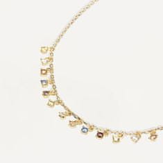 PDPAOLA Něžný pozlacený náhrdelník s přívěsky WILLOW Gold CO01-192-U
