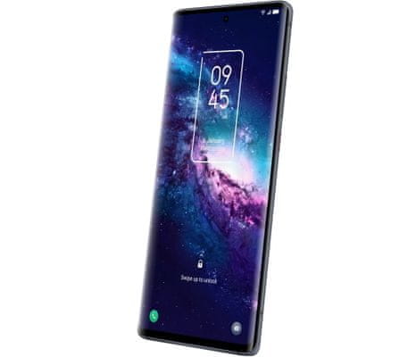 TCL 20PRO 5G veľký bezrámčekový displej AMOLED FHD+ displej štvornásobný fotoaparát s veľkým rozlíšením výkonný procesor čítačka odtlačkov prstov NFC čítačka tváre rýchlonabíjanie bezdrôtové dobíjanie Android 11 nadstavba UI NXTVISION HDR Qualcomm Snapdragon 750G filmový obraz vylepšená kvalita obrazu žiarivý dizajn cinematografický zážitok hladký povrch makro hĺbkový objektív širokouhlý ultraširokouhlý fotoaparát