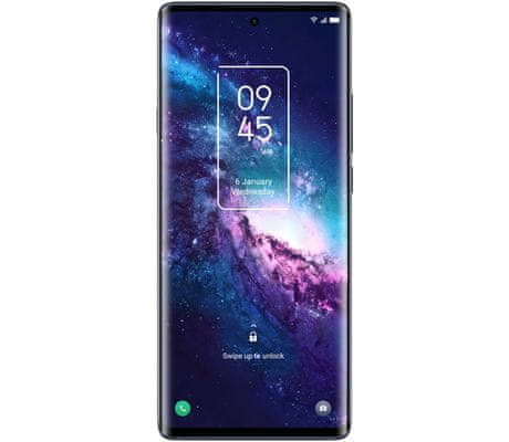 TCL 20PRO 5G veľký bezrámečkový displej AMOLED FHD + displej štvornásobný fotoaparát s veľkým rozlíšením výkonný procesor čítačka odtlačkov prstov NFC čítačka tváre rýchlonabíjanie bezdrôtové dobíjanie Android 11 nadstavba UI NXTVISION HDR Qualcomm Snapdragon 750G filmový obraz vylepšená kvalita obrazu žiarivý dizajn cinematografický zážitok hladký povrch 5G internet