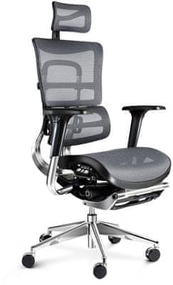 Diablo-Chairs V-Master, černá/šedá (5902560334494) elegantní vzhled ergonomický komfort kvalitní materiály