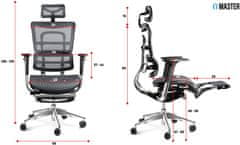 Diablo Chairs V-Master, černá/šedá (5902560334494) - zánovní