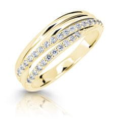Cutie Jewellery Třpytivý prsten ze žlutého zlata Z6716-3352-10-X-1 (Obvod 56 mm)