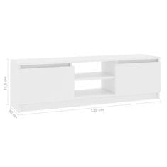 Vidaxl TV stolek bílý 120 x 30 x 35,5 cm dřevotříska