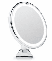 iQtech iMirror Magnify 10, kosmetické Make-Up zrcátko zvětšující 10x LED bílá - rozbaleno