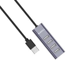 Kaku KSC-383 4x USB HUB adapter, šedý