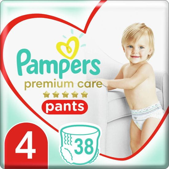 Pampers Plenkové kalhotky Premium Care Pants 4 (9-15 kg) Maxi 38 ks