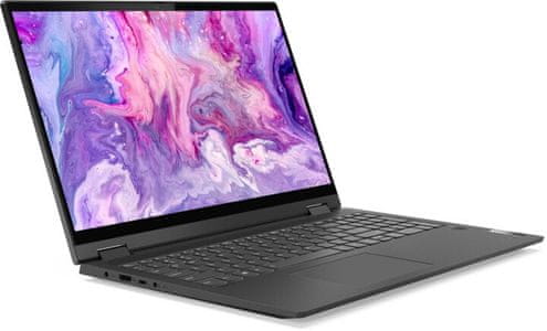 notebook a tablet v jednom zařízení lenovo ideapad flex výkonný lehký přenosný wlan bluetooth wifi ax ips displej s vysokým rozlišením široké pozorovací úhly dolby audio stereo reproduktory výkonný procesor