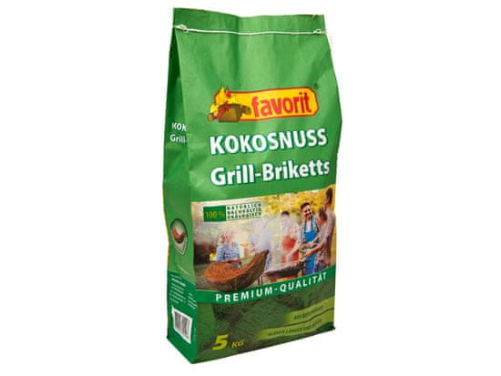 Favorit Brikety grilovací kokosové 5 kg