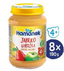 Hamánek Hruška jablko 8x 190 g