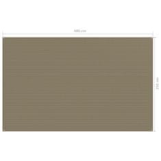 Vidaxl Koberec do stanu 250 x 400 cm taupe