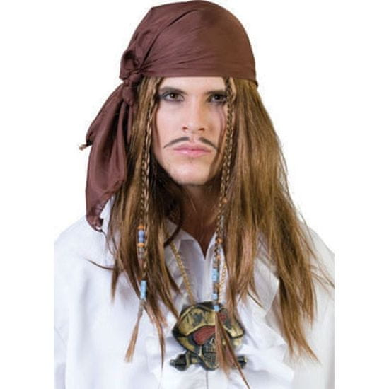 funny fashion Paruka pirát s šátkem a korálky