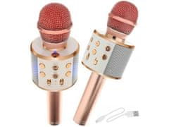 Karaoke bluetooth mikrofon s reproduktorem, ČERNÁ E-227-CE