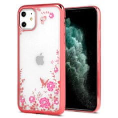 MobilPouzdra.cz Gelové růžové pouzdro FRAME FLORA na APPLE iPhone 11 Pro (5.8)