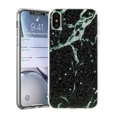 MobilPouzdra.cz Gelové černé MARBLE GLITTER pouzdro na APPLE iPhone 11 Pro (5.8)