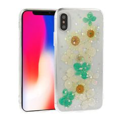 MobilPouzdra.cz Gelové modré pouzdro FLORAL GLITTER na HUAWEI P30