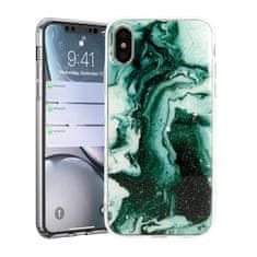 MobilPouzdra.cz Gelové zelené MARBLE GLITTER pouzdro na APPLE iPhone 11 Pro (5.8)