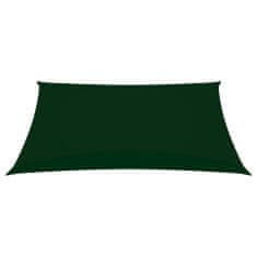 Greatstore Stínící plachta oxfordská látka obdélník 2 x 3,5 m tmavě zelená