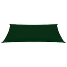 Greatstore Stínící plachta oxfordská látka obdélníková 2x5 m tmavě zelená