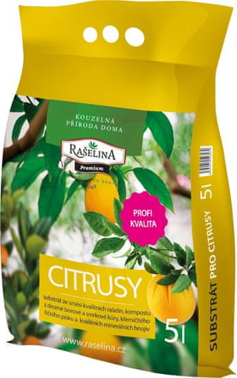 Substrát RAŠELINA PREMIUM pro citrusy 5l