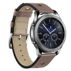 BStrap Leather Italy řemínek na Samsung Gear S3, khaki brown