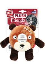 Hračka pes Plush Friendz medvěd s gumovým kroužk