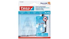 Tesa Lepicí háčky "Powerstrips 77734", transparentní