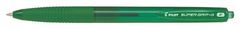 Pilot Kuličkové pero "Super Grip G", stiskací mechanismus, zelená, 0,22 mm