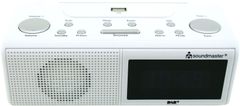 Soundmaster UR8350WE, radiobudík s DAB +, USB, bílá/šedá