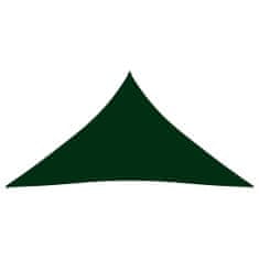 Greatstore Stínící plachta oxfordská látka trojúhelník 3x4x4m tmavě zelená