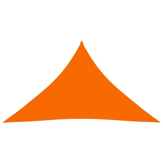 Greatstore Stínící plachta oxfordská látka trojúhelník 3x3x4,24 m oranžová