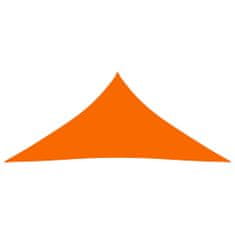 Greatstore Stínící plachta oxfordská látka trojúhelníková 4x5x5 m oranžová
