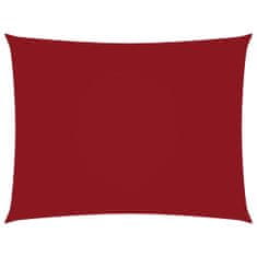 Greatstore Stínící plachta oxfordská látka obdélníková 5 x 6 m červená