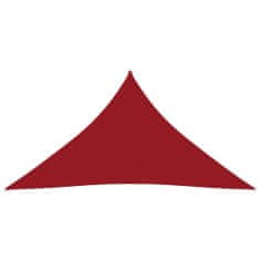 Greatstore Stínící plachta oxfordská látka trojúhelníková 3x4x4 m červená