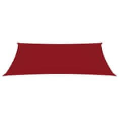 Greatstore Stínící plachta oxfordská látka obdélníková 2 x 5 m červená