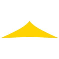 Greatstore Stínící plachta oxfordská látka trojúhelníková 5x5x6 m žlutá