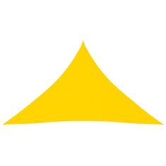 Greatstore Stínící plachta oxfordská látka trojúhelníková 5x5x6 m žlutá