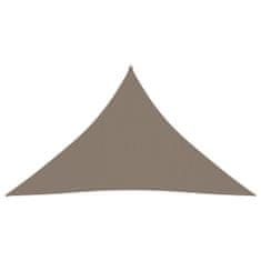 Greatstore Stínící plachta oxfordská látka trojúhelník 2,5x2,5x3,5 m taupe