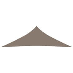 Greatstore Stínící plachta oxfordská látka trojúhelníková 5x5x6 m taupe