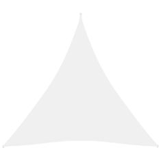 Greatstore Stínící plachta oxfordská látka trojúhelníková 4 x 4 x 4 m bílá