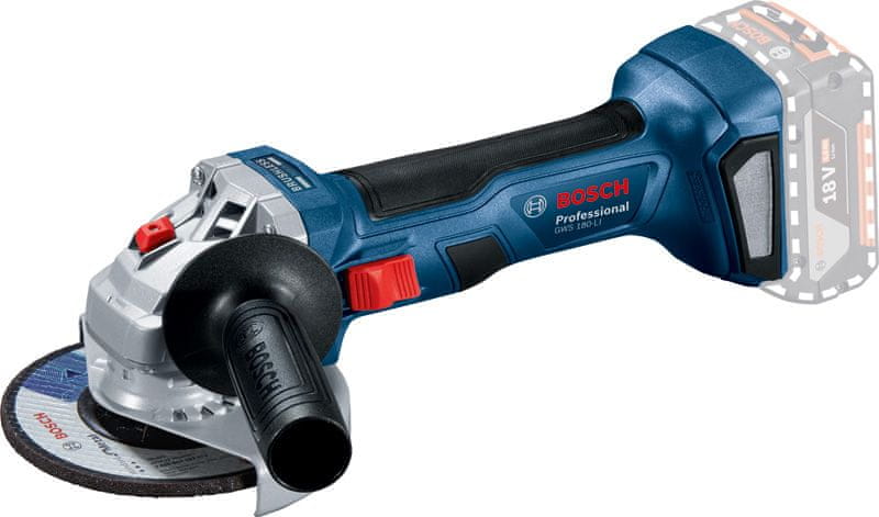 BOSCH Professional úhlová bruska GWS 180-LI Solo (06019H9020)