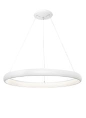 Nova Luce Nova Luce LED závěsné svítidlo Albi ve dvou velikostech a třech barvách - pr. 610 x 60 x 1140 mm, 50 W, 3000 K, stmívatelné, bílé NV 8105601 D