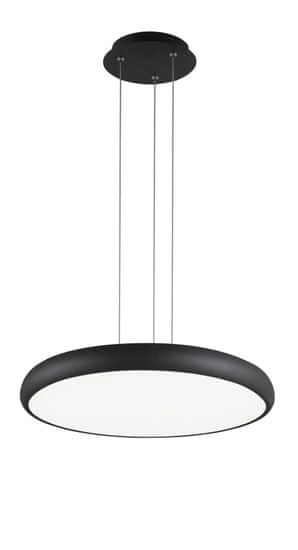 Nova Luce Nova Luce Decentní závěsné LED svítidlo Gap v bílé a černé barvě - pr. 510 x 70 x 1130 mm, černá NV 8100988