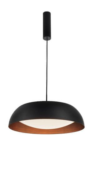 Nova Luce Nova Luce Designové LED svítidlo Landon v černo měděném tónu - pr. 600 x 170 x 1570 mm, 40 W, včetně závěsu, černo-měděná NV 86009