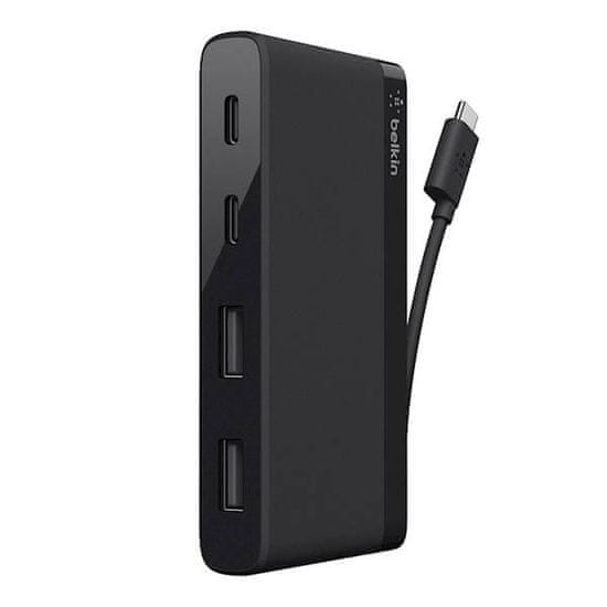 Belkin USB-C (2× USB-A 3.0, 2× USB-C), F4U090btBLK