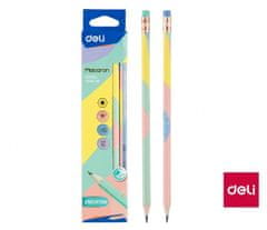 Deli stationery Tužka HB s gumou šestihranná MACARON DELI EU54800