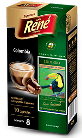 René Espresso Colombia kapsle pro kávovary Nespresso, 10ks