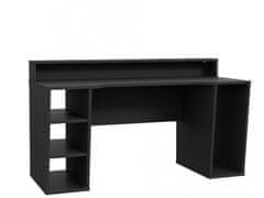 Nejlevnější nábytek Herní stůl ROLWAL typ 1, černý mat, 5 let záruka