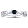 Stříbrný prsten s pravým přírodním safírem JJJR1100SAP (Obvod 50 mm)
