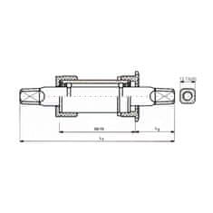 Neco osa středová 115 mm BSA Fe