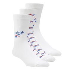 Reebok Dámské ponožky , CL FO Crew Sock 3P | GG6684 |bílá/modrá | S